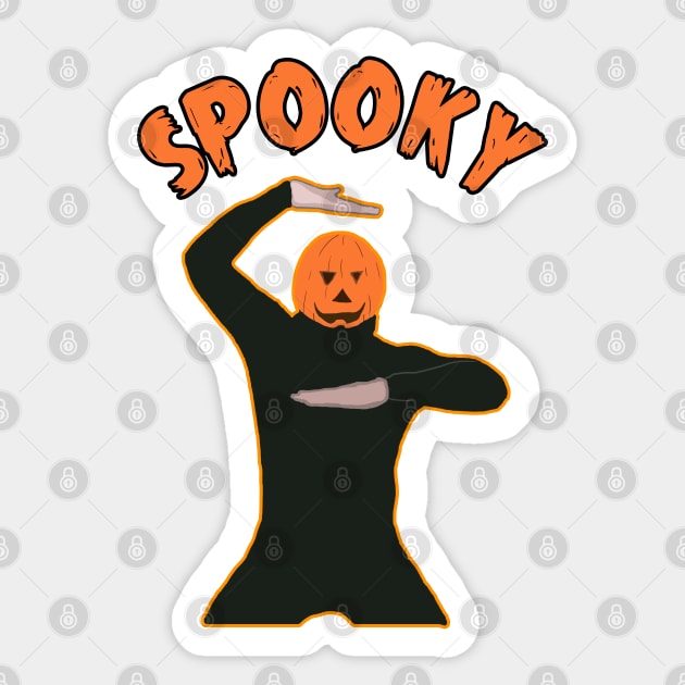 The Spooky Spooktober Pumpkin Dance Meme Sticker by Barnyardy